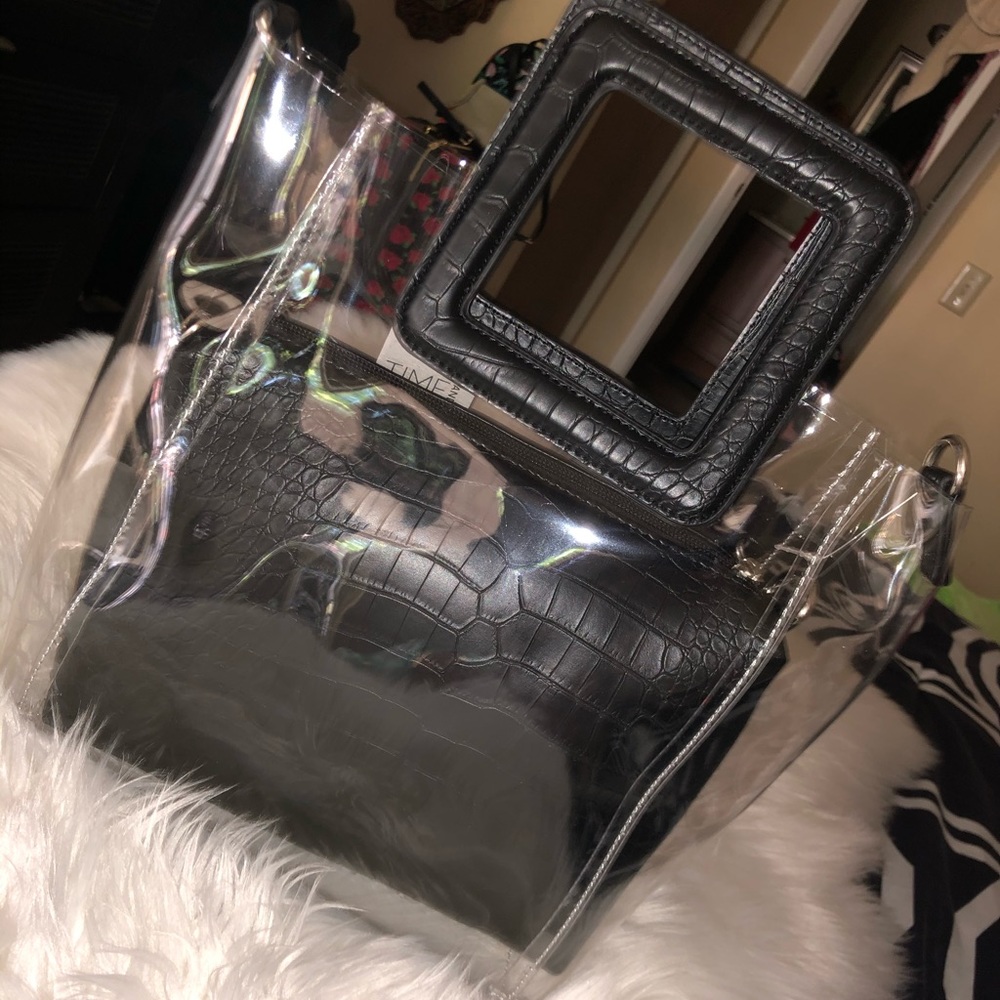 Clear Convertible Tote/ Crossbody